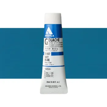 Vodová barva Akryl kvašová barva Holbein - Sky Blue Balení: 20 ml