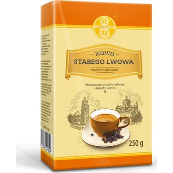 Káva Mletá káva Arabika a Robusta Snídaňková 250g Káva Starého Lvova