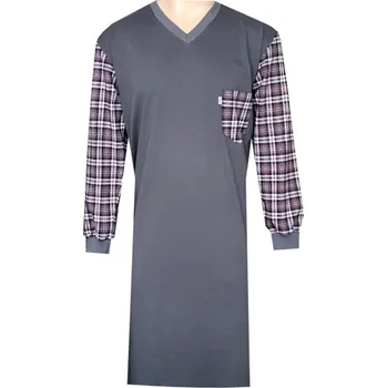 Pánská noční košile Pánská Noční Košile FOLTÝN NK443 Velikost: 5XL, Materiál: Dlouhý rukáv