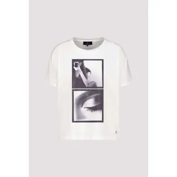 Dámské tričko Tričko Monari 8788 bílé foto motiv Velikost: 34