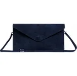 Solome kabelka psaníčko z přírodní semišové kůže, modrá