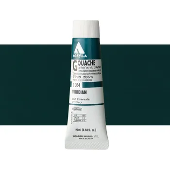 Vodová barva Akryl kvašová barva Holbein - Viridian Balení: 20 ml
