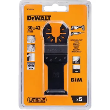 Pila DeWALT Pilové listy pro řezání dřeva s hřebíky, 30 x 43 mm (5 ks) DT20723