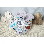 AMÁLKA Zateplené bačkůrky pro miminko, zvířátka DINO Velikost: 56-68