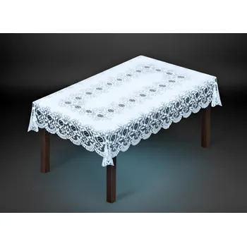 ubrus Žakárový ubrus BOHDANA více rozměrů bílá MyBestHome Rozměr: 150x100 cm