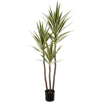 umělá květina Yucca Variegated Tree De Luxe (160 cm) (17x160cm)-umělá -ý + doprava zdarma
