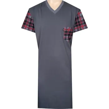 Pánská noční košile Pánská Noční Košile FOLTÝN NK440 Velikost: 4XL, Materiál: Krátký rukáv