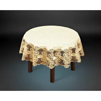 ubrus Žakárový ubrus ADRIAN krémová Ø 160 cm MyBestHome