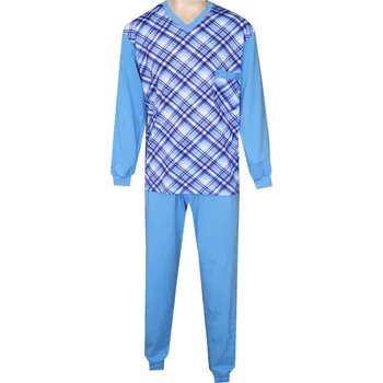 Pánské pyžamo Pánské Pyžamo Dlouhé FOLTÝN PD 376 Velikost: 3XL