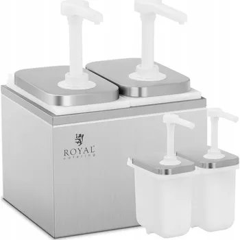 Dávkovač mýdla DÁVKOVAČ NA OMÁČKY DVOJITÝ DÁVKOVAČ S PUMPIČKOU NEREZOVÁ OCEL 2X2L