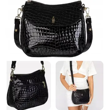 Kabelka Wojewodzic kabelka přes rameno přírodní kůže černá