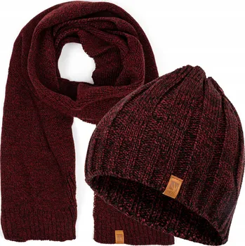 Čepice Heyo sada: čepice a šála, univerzální velikost, červená