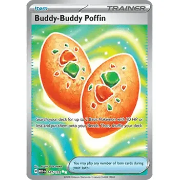 Karetní hra Pokémon MEG 167/132 Buddy-Buddy Poffin - Mega Evolution Stav: Near Mint