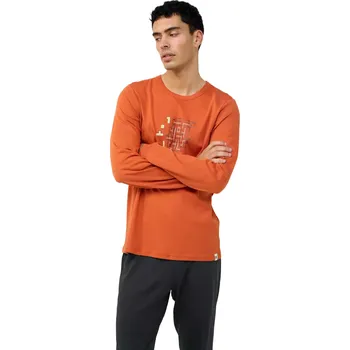 Pánské pyžamo Pánské bavlněné pyžamo s manžetami Vamp 23624 orange dust velikost M