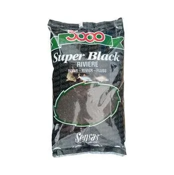 Návnadová surovina Sensas 3000 Super Black River 1kg