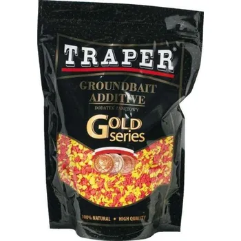 Návnadová surovina TRAPER Anglická vločka FLUO MIX