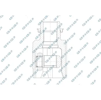 Poloosa kola Sada kloubů, hnací hřídel, , 4411755LH1, GSP, 657163