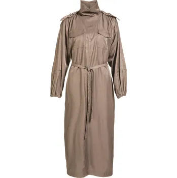 Dámské šaty Šaty Nu Denmark 8550-23 béžové se stojáčkem Velikost: 36