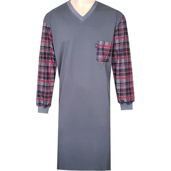 Pánská noční košile Pánská Noční Košile FOLTÝN NK441 Velikost: 7XL, Materiál: Dlouhý rukáv