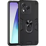 TT-TopTechnology TPU ochranné pouzdro Honor 400 Lite černé, black, odolné proti nárazům, s držákem a magnetem uprostřed