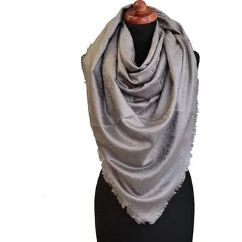 Šála Maxi kašmírová šála 69pz001-71a - šedá