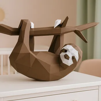 3D puzzle Lenochod – papírová 3D skládačka PaperTime