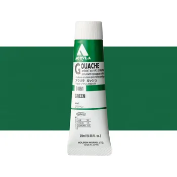 Vodová barva Akryl kvašová barva Holbein - Green Balení: 20 ml