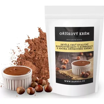 Rozpustná káva Oříškový krém – jemná sladká chuť s vůní lískových oříšků 200 g