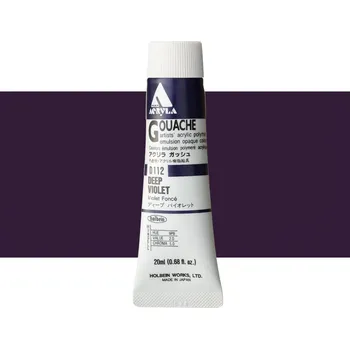 Vodová barva Akryl kvašová barva Holbein - Deep Violet Balení: 20 ml