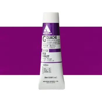 Vodová barva Akryl kvašová barva Holbein - Red Violet Balení: 20 ml