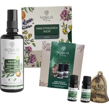 Aroma difuzér Vánoční sada éterických olejů a osvěžovače vzduchu Osvěžovač vzduchu: Detox Vhodné jako dárek