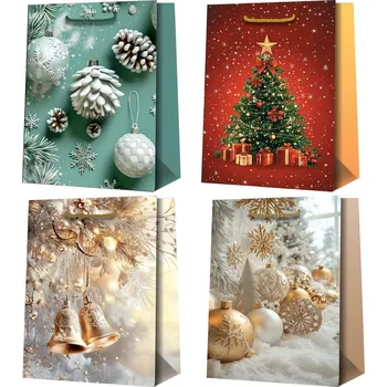 Dárková taška Taška vánoční 26 x 32 x 13,5cm 510 mix