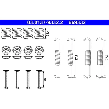 Sada prislusenstvi, brzdove celisti, , ATE, 03-0137-9332-2
