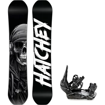 Snowboard Snowboard komplet Hatchey Sillence II + vázání RAVEN S230 Black Velikost: 151 cm, Velikost vázání: M/L