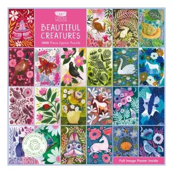Puzzle Adult Sustainable Jigsaw Puzzle Lee Foster-Wilson: Beautiful Creatures (Hra)