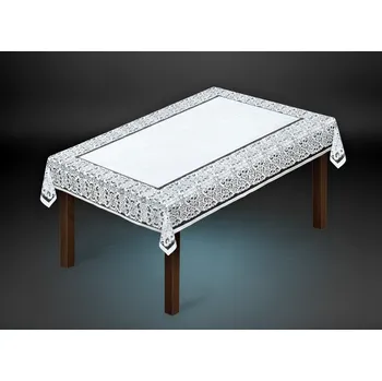 ubrus Žakárový ubrus COTTBUS více rozměrů bílá MyBestHome Rozměr: 180x130 cm