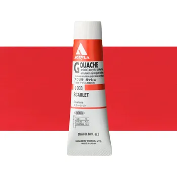 Vodová barva Akryl kvašová barva Holbein - Scarlet Balení: 20 ml