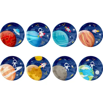 Talíř Papírové talíře s motivem vesmíru