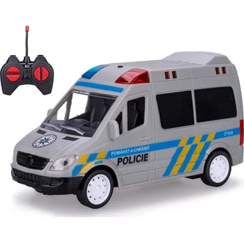 autodráha Mikro Trading R/C auto policie CZ 27MHz plná funkce se světlem a zvukem