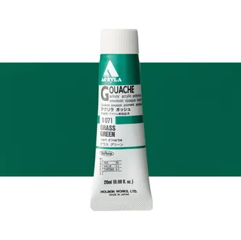 Vodová barva Akryl kvašová barva Holbein - Grass Green Balení: 20 ml