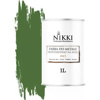 barva na kov Barva na kov NIKKI 1 l ZELENÁ TRAVNATÁ RAL 6010 VYSOKÝ lesk