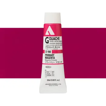 Vodová barva Akryl kvašová barva Holbein - Primary Magenta Balení: 20 ml