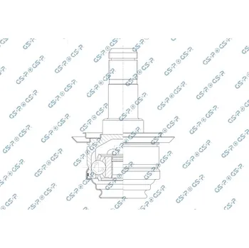 Poloosa kola Sada kloubů, hnací hřídel, , GSP, 605065