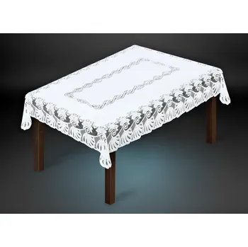 ubrus Žakárový ubrus AGATA více rozměrů bílá MyBestHome Rozměr: 150x100 cm