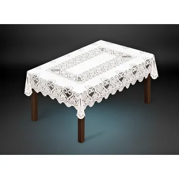 ubrus Žakárový ubrus WALTER více rozměrů bílá MyBestHome Rozměr: 150x100 cm