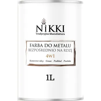 barva na kov Barva antikorozní barva na kov NIKKI 1 l BÍLÁ DOPRAVNÍ RAL 9016 polomat