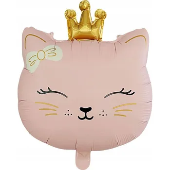 Balónek Fóliový balónek 46x60 cm Kočka Kicia růžová
