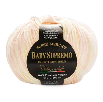 Příze Merino vlna Rial Filati Baby Supremo fantasy žlutomeruňkový