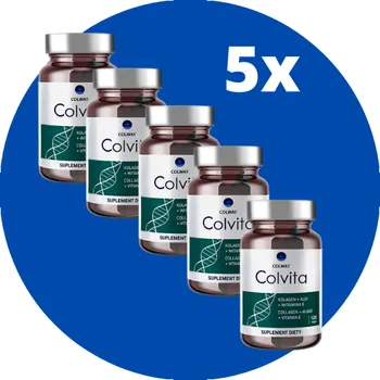 Colway Sada 5x COLVITA 120 Kapslí - Kolagenové Kapsle Mládí - Regenerace Kloubů, Svalů, Kůže, Cev