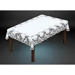 Žakárový ubrus SANDRA více rozměrů bílá MyBestHome Rozměr: 220x140 cm